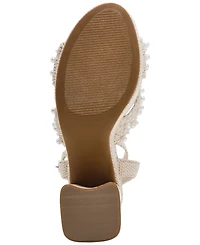 Dv Dolce Vita Women's Waylan Raffia Platform Crossband Dress Sandals