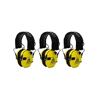 Walker s Razor Shooting Muffs (Don't Tread On Me Yellow) 3-Pack