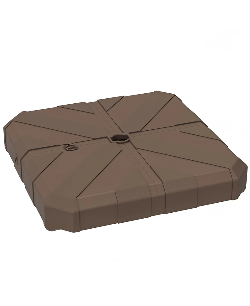 Outsunny Offset Umbrella Base, /Water Filled Umbrella Sd,