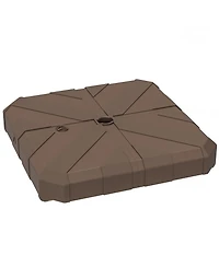 Outsunny Offset Umbrella Base, /Water Filled Umbrella Sd,