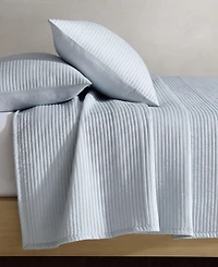 Closeout! Calvin Klein Mini Channel Stitch Solid 3-Pc. Quilt Set