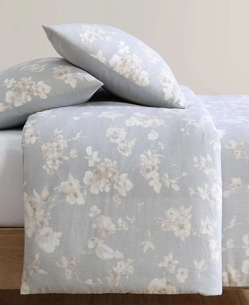 Closeout! Calvin Klein Eternity Floral Cotton Gauze 3-Pc. Comforter Set