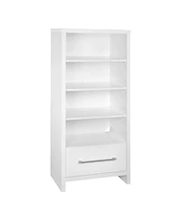 ClosetMaid 165100 Decorative Media Storage Tower Bookcase with Drawer, White