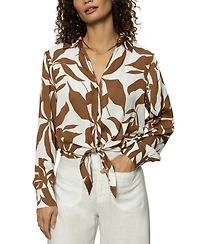 Sanctuary Women's Lover Printed Tie Shirt