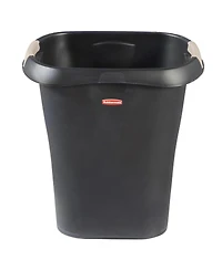 Rubbermaid 8 Gallon Plastic Home/Office Wastebasket Trash Can with Liner Lock
