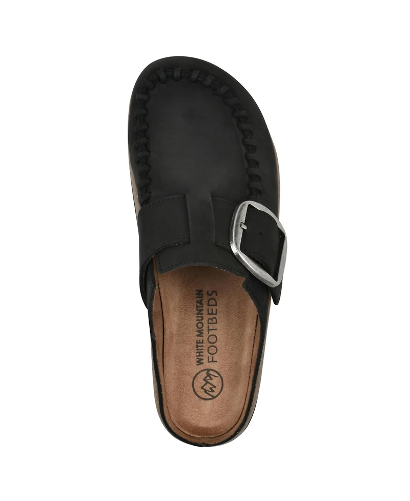 White Mountain Women's Bayberry Round Toe Mules