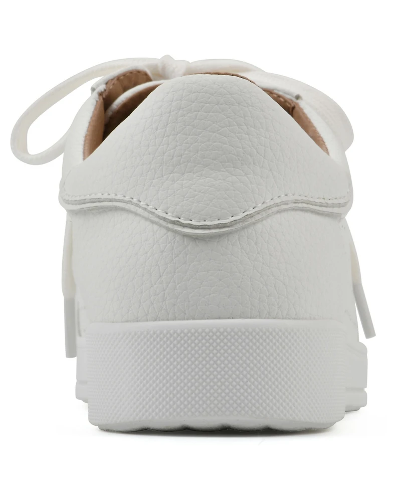 White Mountain Women's Uniform Lace-Up Sneakers