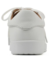 White Mountain Women's Uniform Lace-Up Sneakers