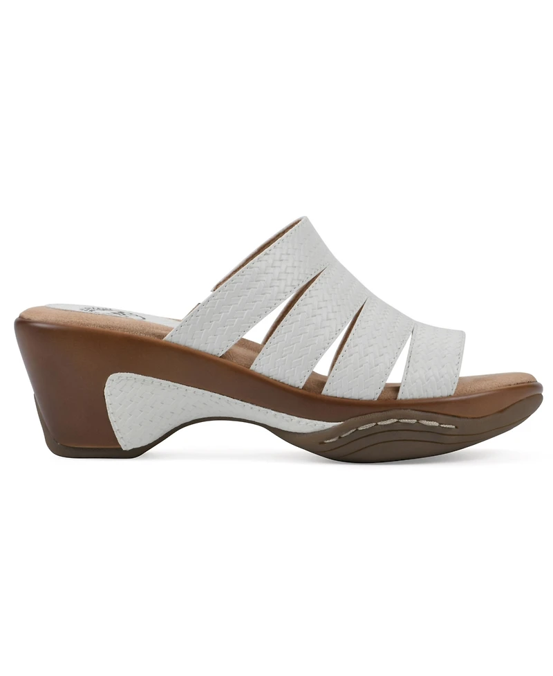 White Mountain Women's Valora Slip-On Clog Sandals