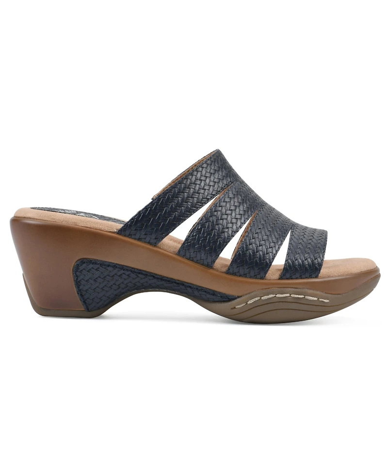 White Mountain Women's Valora Slip-On Clog Sandals