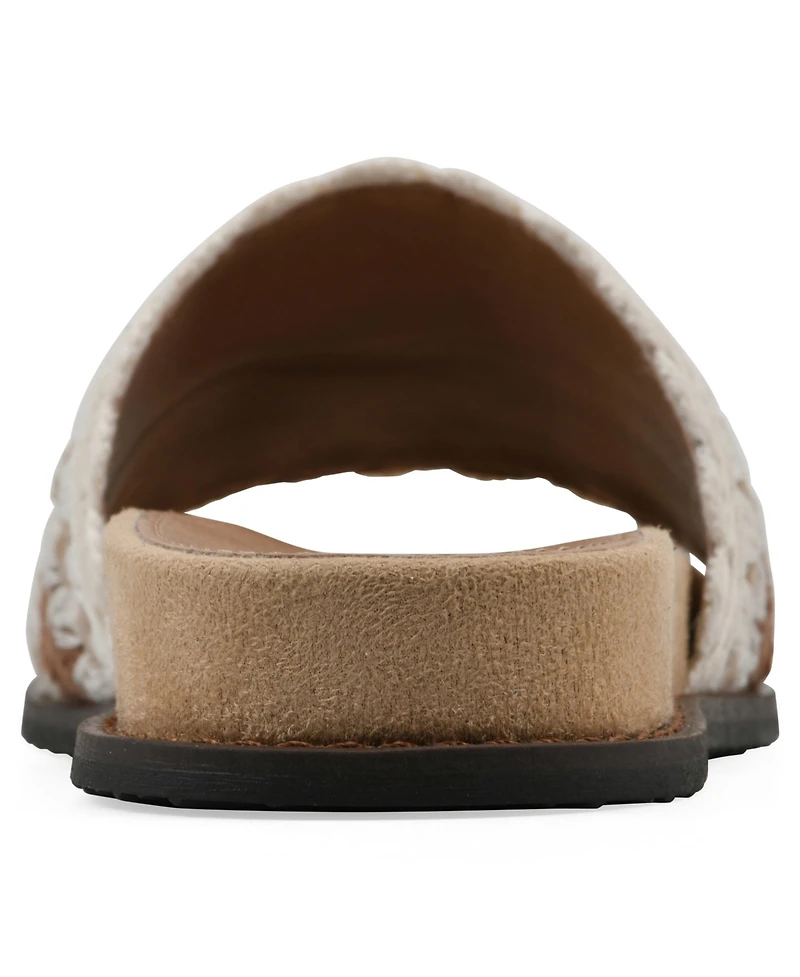 White Mountain Women's Maxim Round Toe Flat Sandals