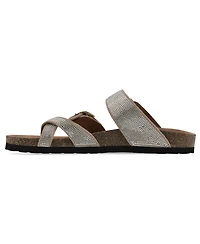 White Mountain Women's Grays Round Toe Flat Sandals