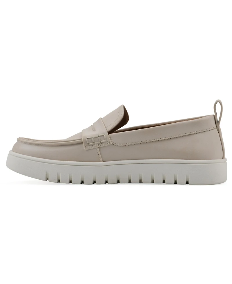 White Mountain Women's Nonna Round Toe Penny Loafers