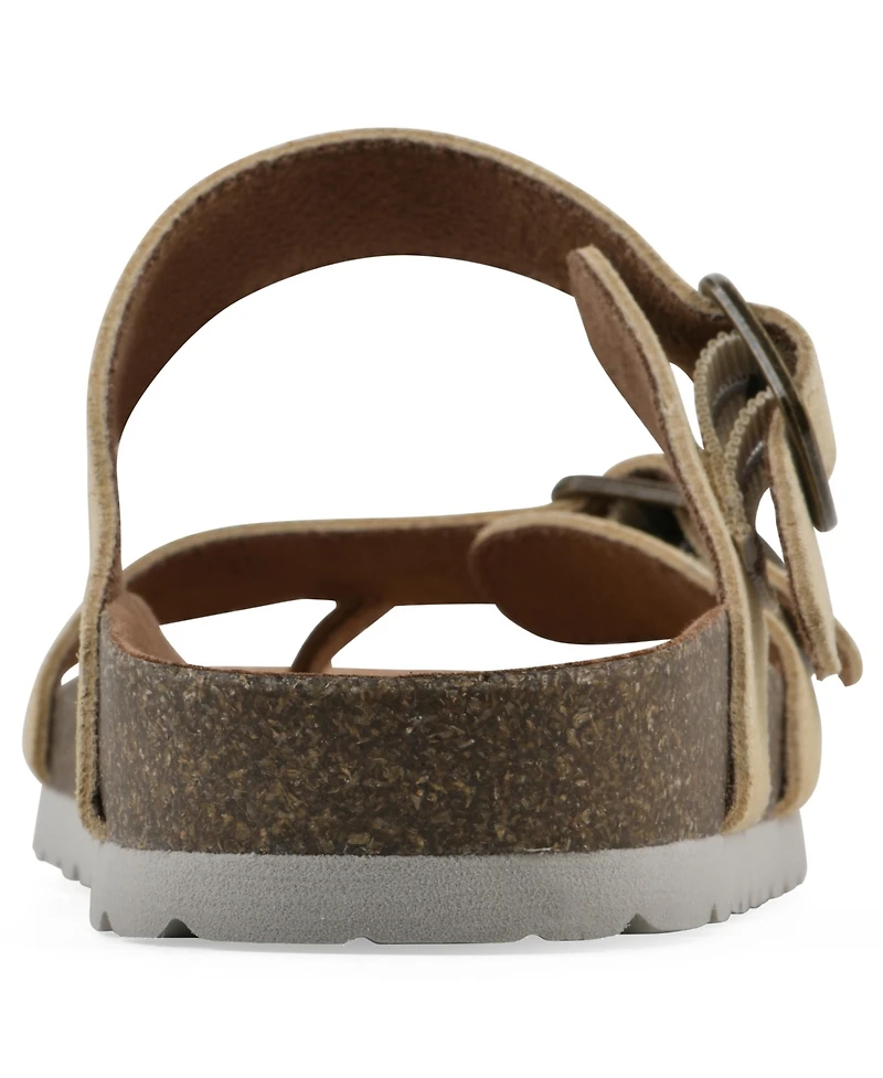 White Mountain Women's Grams Round Toe Flat Sandals