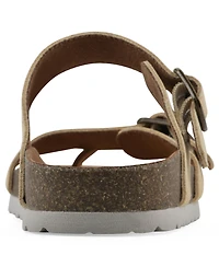 White Mountain Women's Grams Round Toe Flat Sandals
