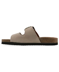 White Mountain Women's Hayloft Round Toe Flat Sandals