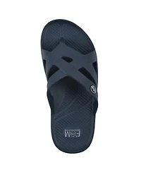 White Mountain Women's Rip Round Toe Flat Sandals