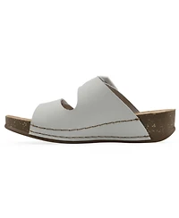 White Mountain Women's Fearful Slip-On Wedge Sandals