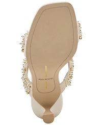 Dolce Vita Women's Genora Rhinestone Double-Band Low-Heel Dress Sandals