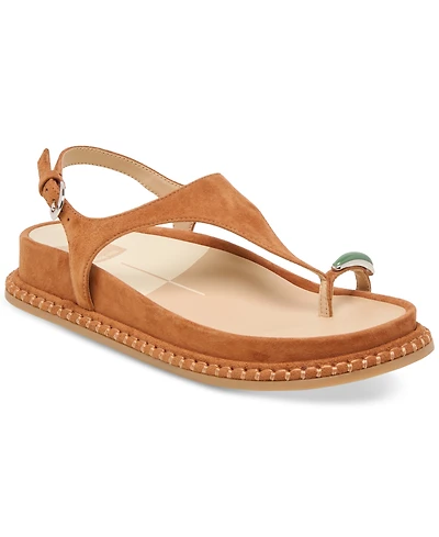 Dolce Vita Women's Stefan Toe Ring Thong Jewelry Footbed Flat Sandals