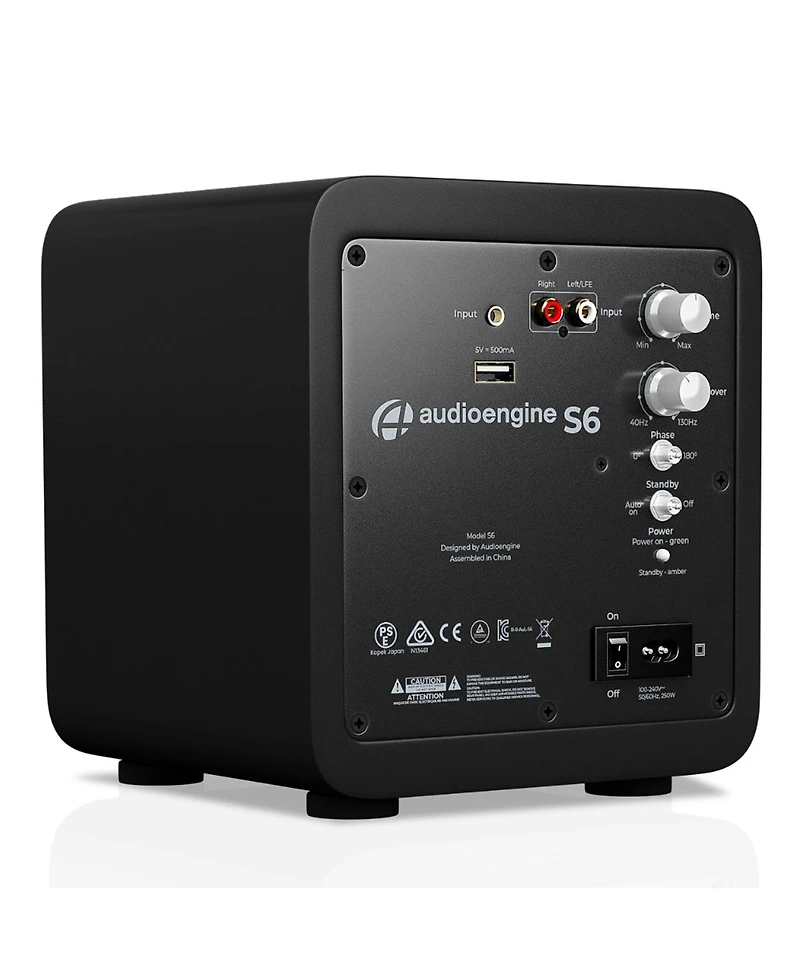 Audioengine S6 6" Powered Compact Subwoofer (Grey)