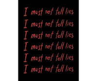 Harry Potter Men's I Must Not Tell Lies Repeated Text Black T-shirt-xl