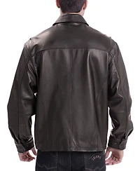 Bgsd Men Ryan Zip Front Leather Jacket