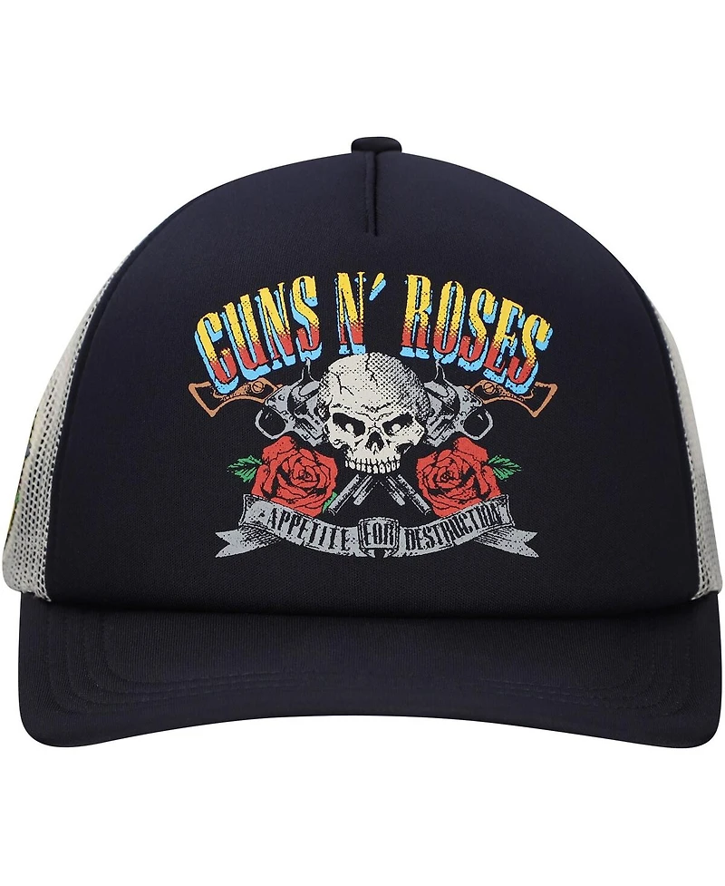 Lids Men's Black Guns N' Roses Appetite For Destruction Trucker Adjustable Hat