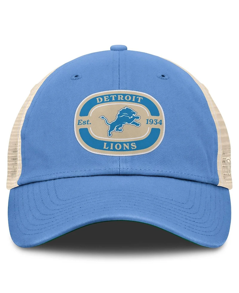 Top of the World Men's Blue Detroit Lions Team Patch Adjustable Hat