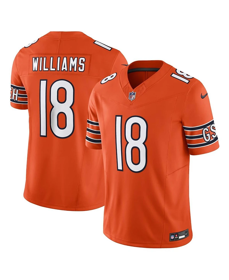 Nike Men's Caleb Williams Orange Chicago Bears Vapor F.u.s.e. Limited Jersey