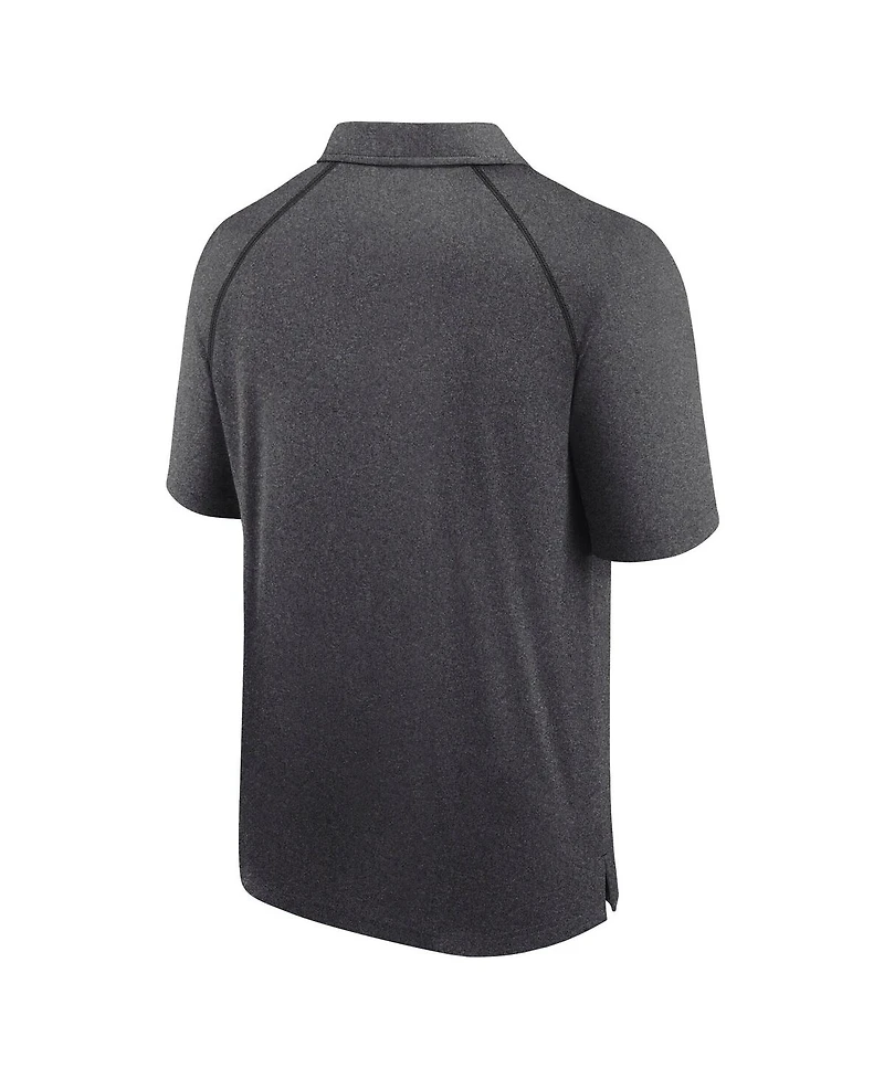 Fanatics Men's Heather Charcoal Kansas City Chiefs Making Waves Raglan Polo