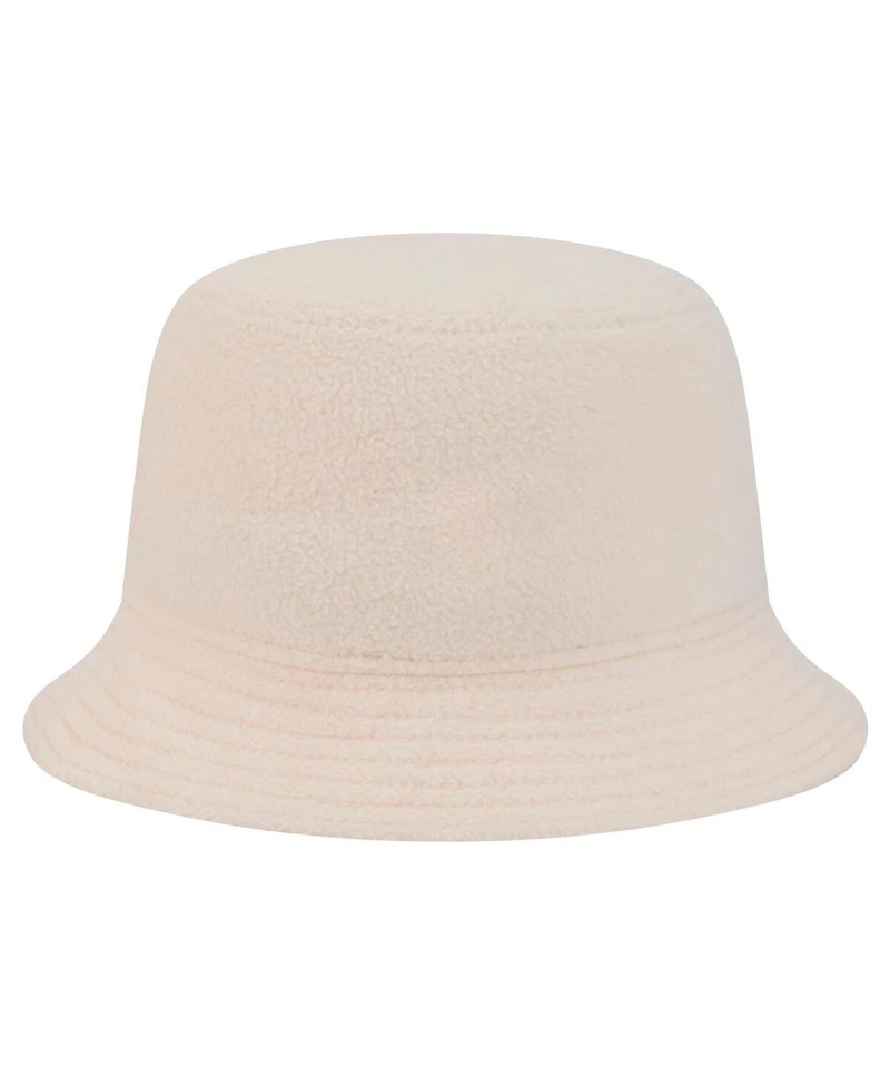 New Era Women's Cream Miami Dolphins Cozy Sherpa Bucket Hat