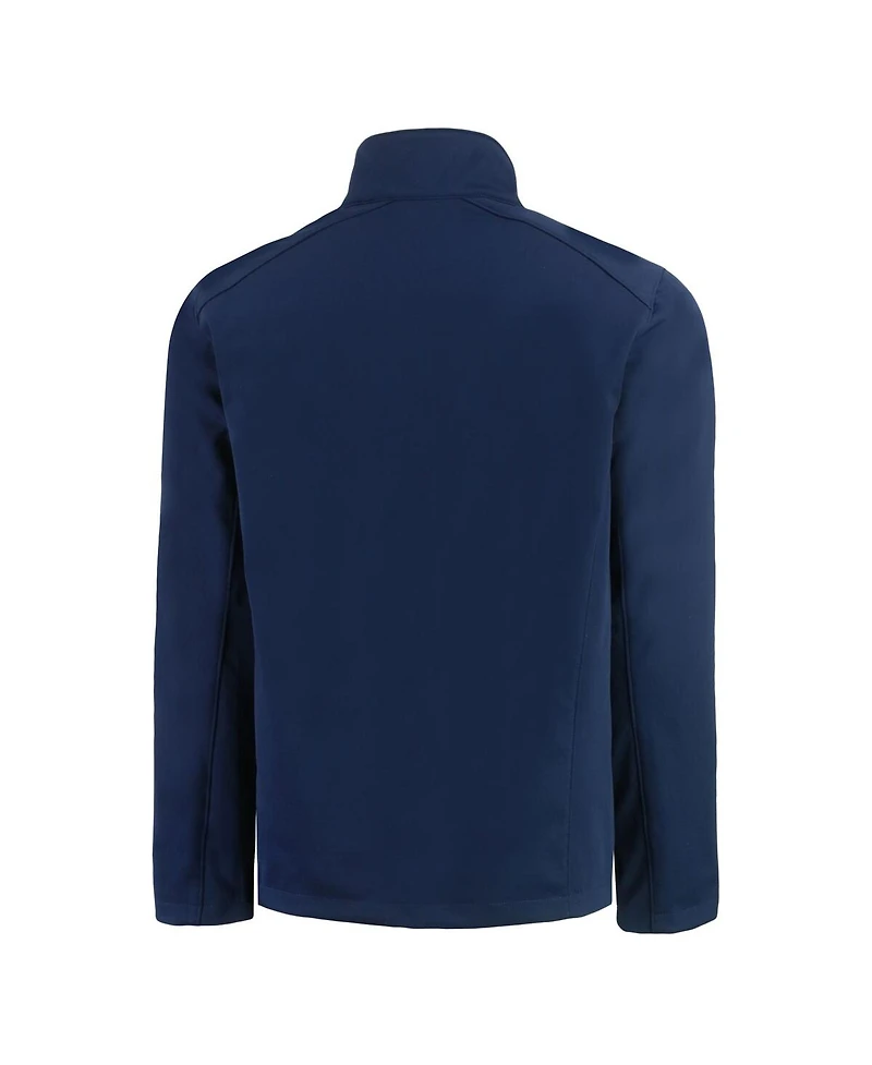 Cutter & Buck Men's Navy North Carolina Tar Heels Evoke Softshell Full-Zip Jacket