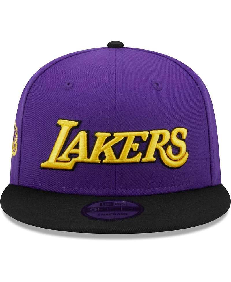 New Era Men's Purple/Black Los Angeles Lakers Jersey Hook Statement Edition 9FIFTY Snapback Hat