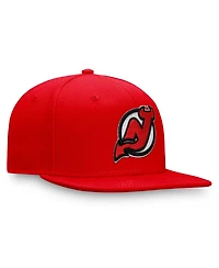 Fanatics Men's Red New Jersey Devils Core Primary Logo Snapback Hat