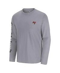 Tommy Bahama Men's Gray Tampa Bay Buccaneers Oasis End Zone Lux Long Sleeve T-Shirt