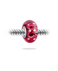 Bling Jewelry Murano Glass Charm Bead Green Red Blue Aqua Wave Swirl Spacer Bracelet