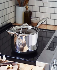 Heritage Steel Titanium Series Fully Cladded 4-Quart Saucepan with Lid