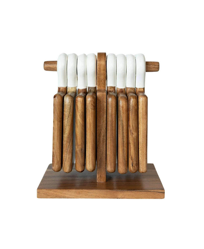 Jeanne Fitz Wood Plus Collection Mini Charcuterie Board, Set of 8