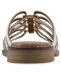 White Mountain Women's Mazy Slip-On Flat Sandals