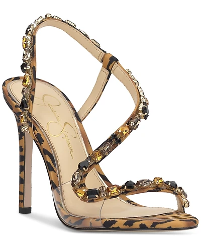 Jessica Simpson Women's Jaycin Barely-There Rhinestone Evening Sandals