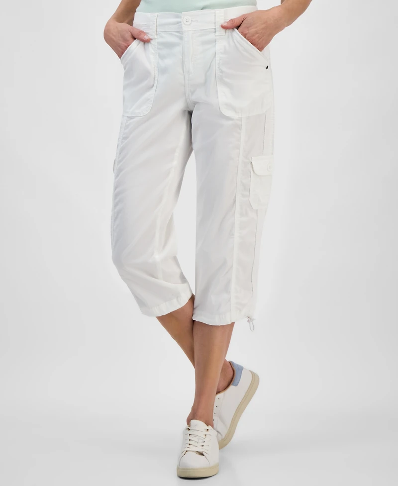 Style & Co Women's Mid-Rise Cargo Capri Pants, Exclusively at Macy's