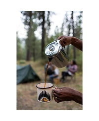 Stansport 24 Oz Camp Scene Enamel Mug Set - 2 Pack