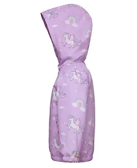 Rokka&Rolla Toddler Girls Fleece Lined Windbreaker Rain Jacket