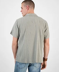 Guess Men's Schaffer Regular-Fit Textured Button-Down Resort Shirt