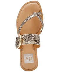 Dv Dolce Vita Women's Joolz Buckle Slip-On Flat Sandals