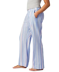 Gap Women's Striped Poplin Pajama Pants, Exclusively at Macy's