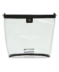 Madden Girl Cleo Clear Vinyl Bucket Crossbody Bag