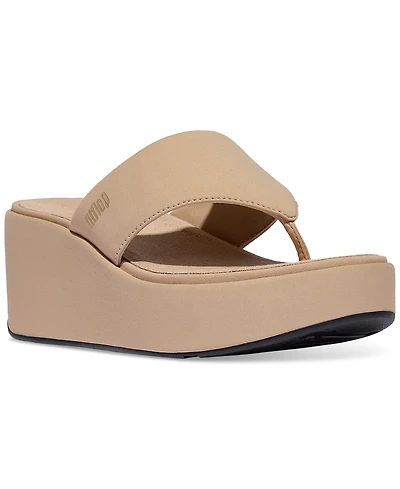 FitFlop Women's Flatforms Wedge Toe-Post Sandals