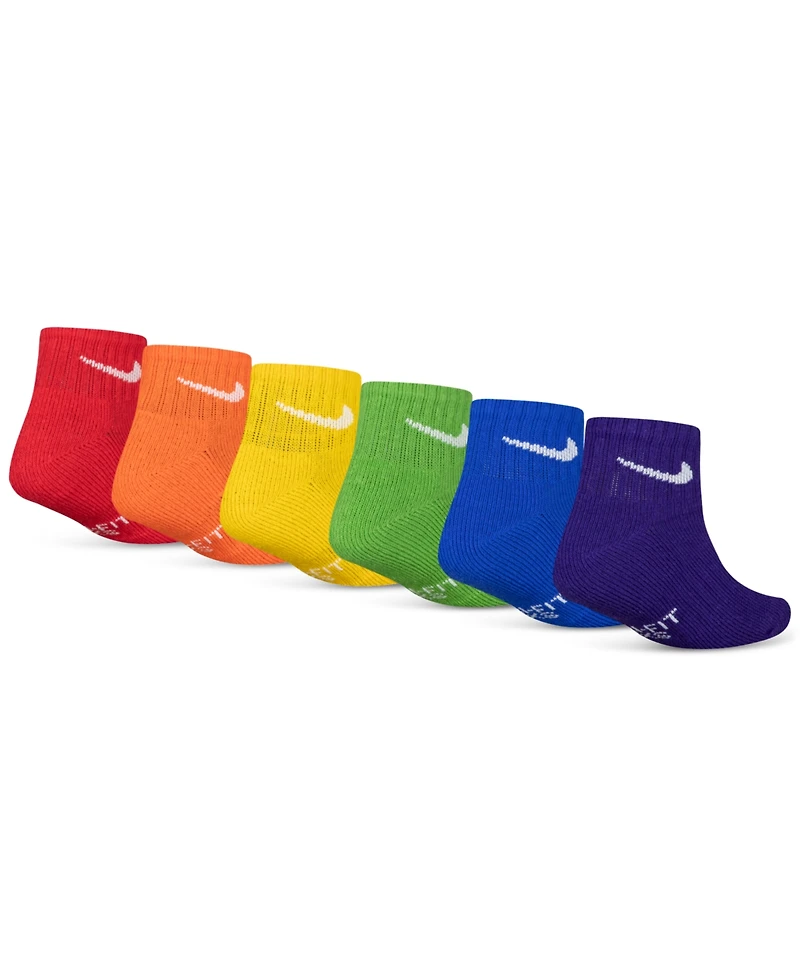 Nike Boys 4-7 Ankle Socks, 6-Pack